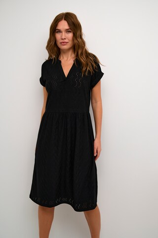 Robe-chemise 'Rachel' Kaffe en noir : devant