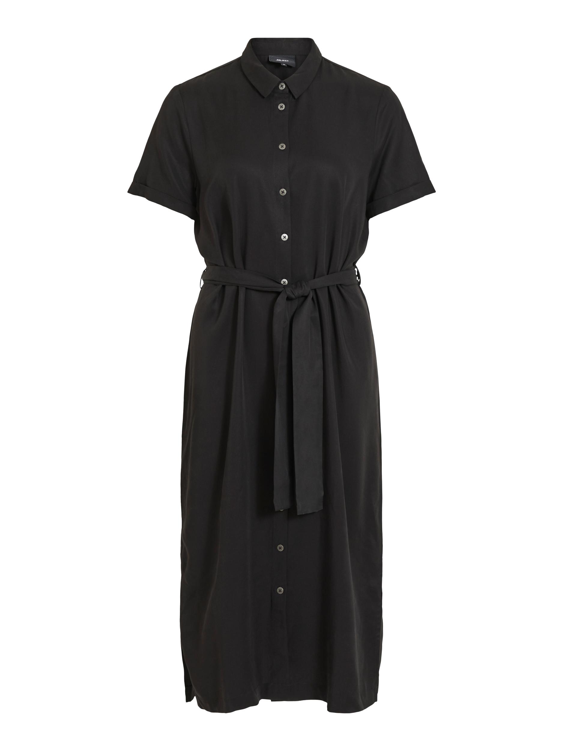 Più sostenibile iU9JU OBJECT Abito camicia Isabella in Nero Più sostenibile iU9JU OBJECT Abito camicia Isabella in Nero