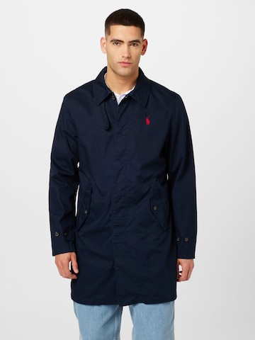 Manteau mi-saison Polo Ralph Lauren en bleu : devant