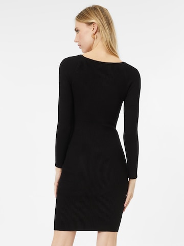 GUESSPletena haljina 'MARGOT' - crna boja