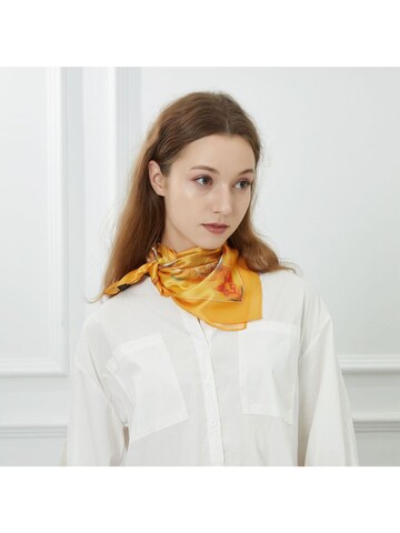 alberto cabale Scarf 'Dream Garden Cléo' in Yellow: front