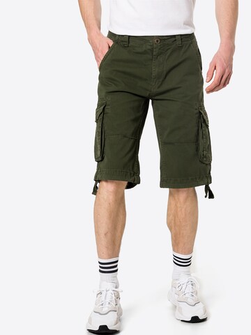 regular Pantaloni cargo 'Jet' di ALPHA INDUSTRIES in verde: frontale