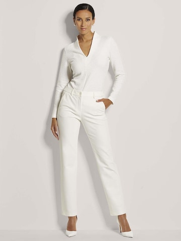 MADELEINE Tapered Broek in Wit