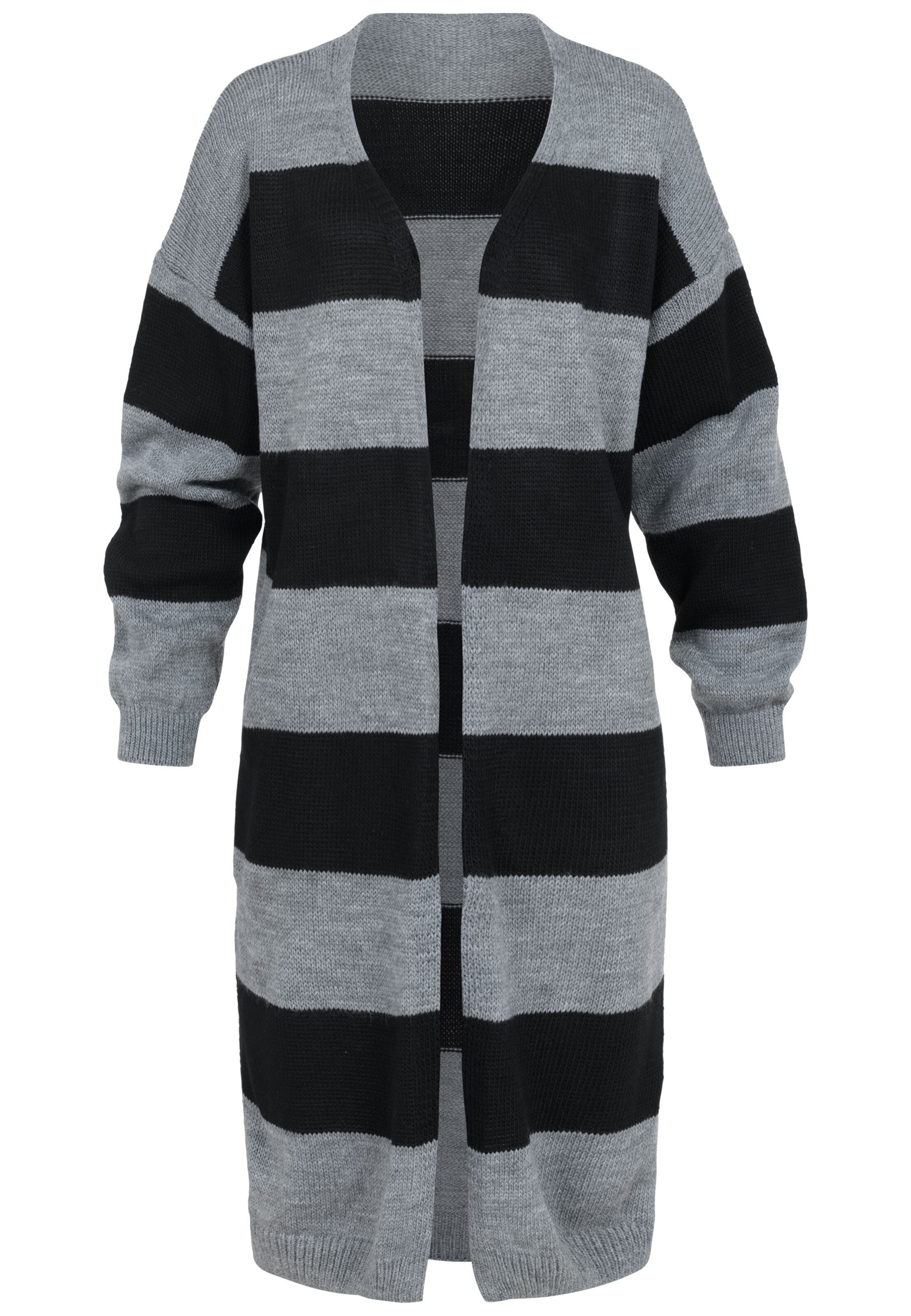 Manteau en tricot Cloud5ive en gris : devant
