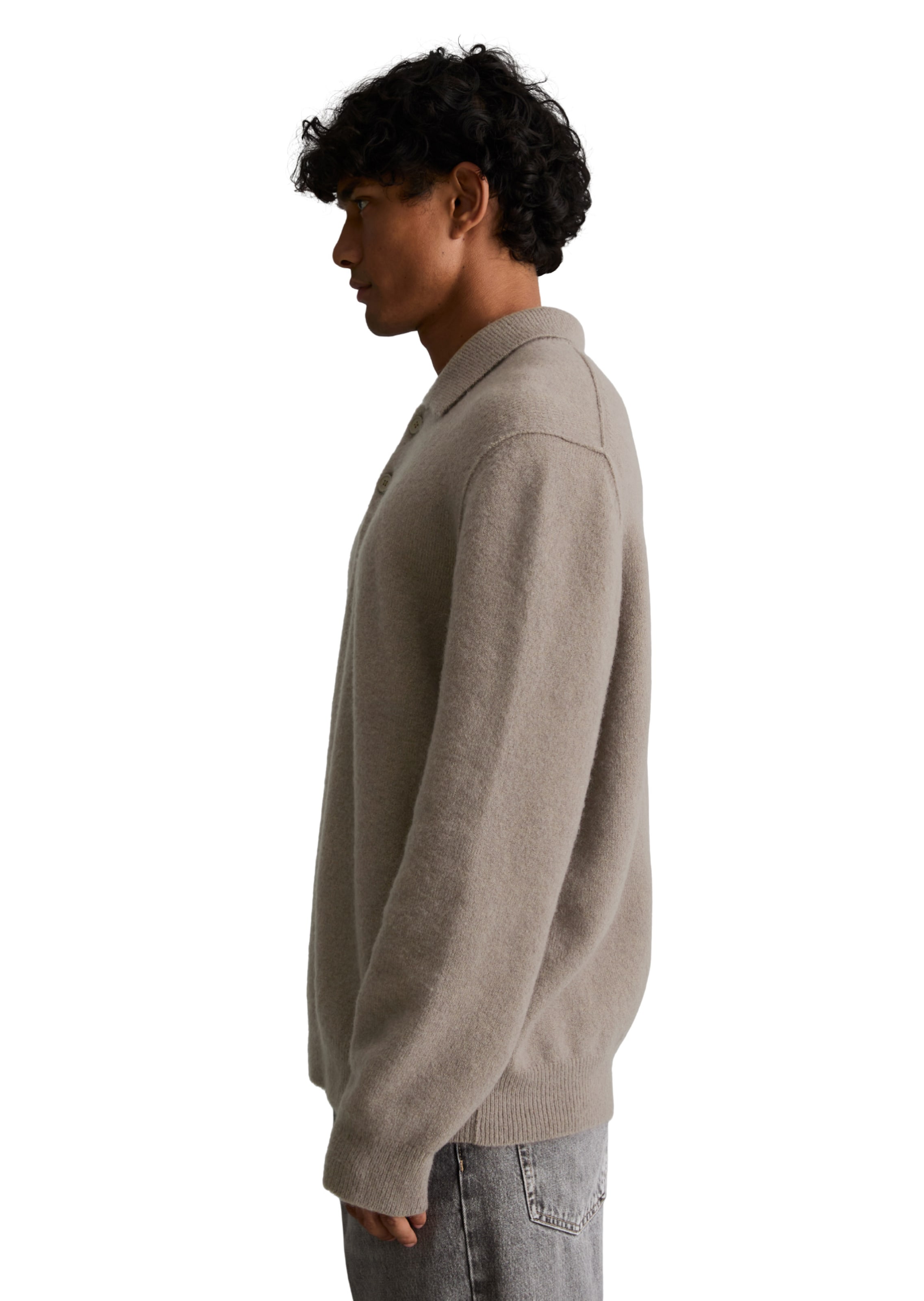 Marc O'Polo DENIM Shirt in Bruin: zijkant