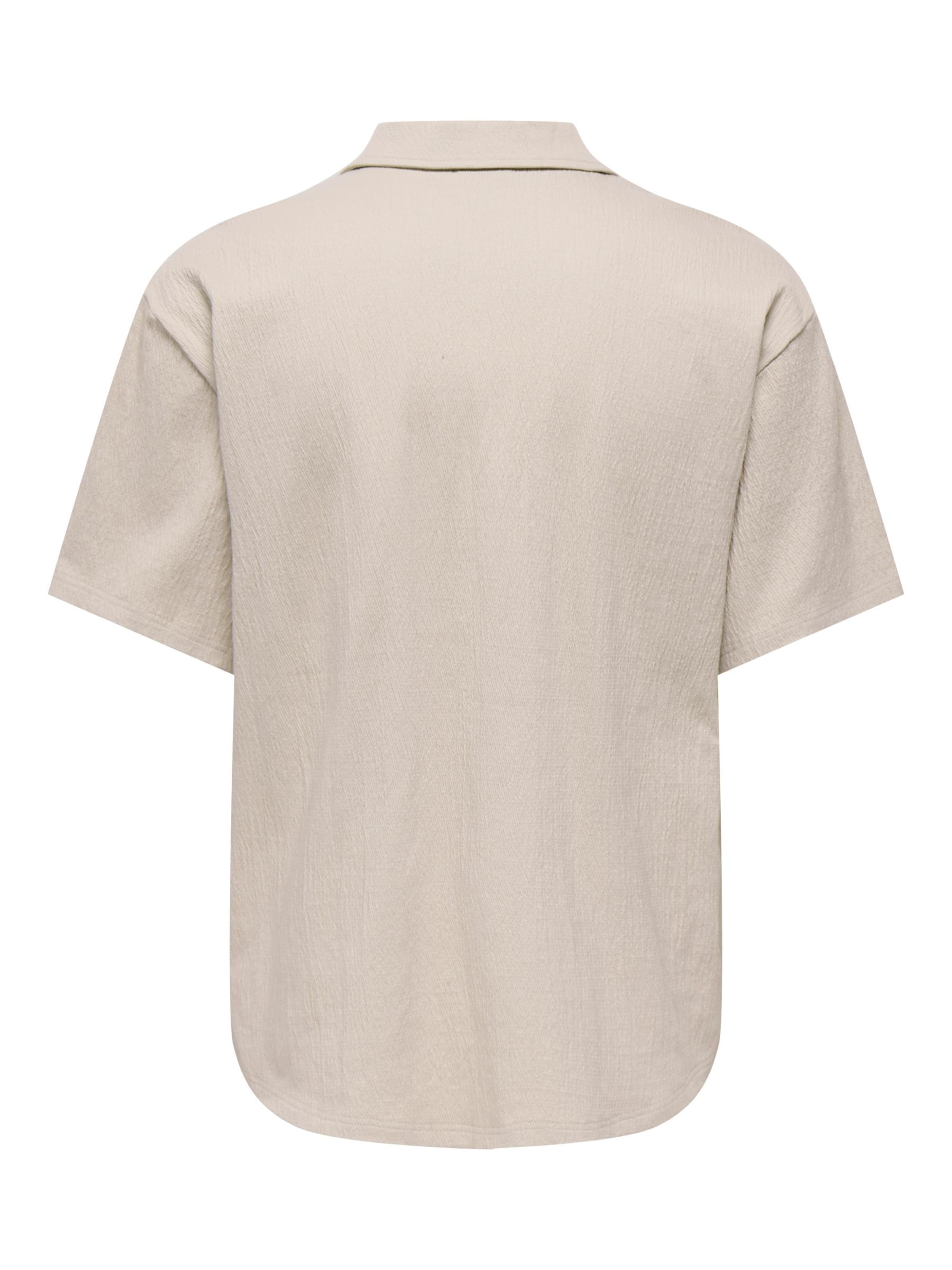 Coupe regular Chemise 'ONSEddie' Only & Sons en beige