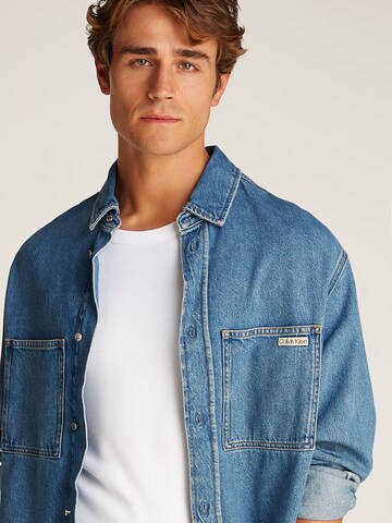 Calvin Klein Jeans Comfort fit Overhemd in Blauw