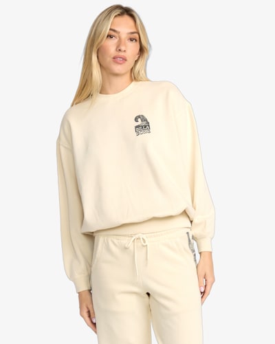 BILLABONG Sweatshirt in beige / schwarz, Produktansicht