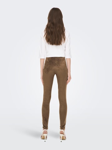 Skinny Leggings 'JENNIE' ONLY en marron