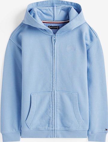 TOMMY HILFIGER Zip-Up Hoodie in Blue: front