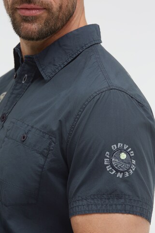 CAMP DAVID Regular fit Button Up Shirt in Blue