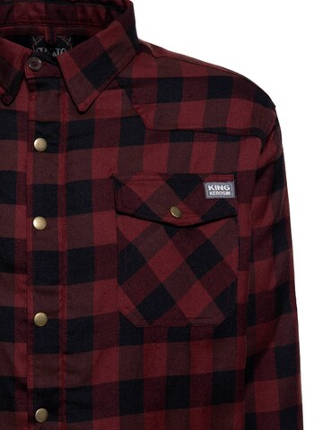 King Kerosin Regular Fit Hemd in Rot