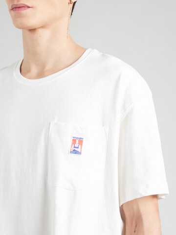 Tricou 'CASEY JONES' de la WRANGLER pe alb