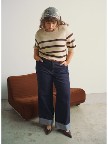 Zizzi Pulover 'MELSA' | bež barva