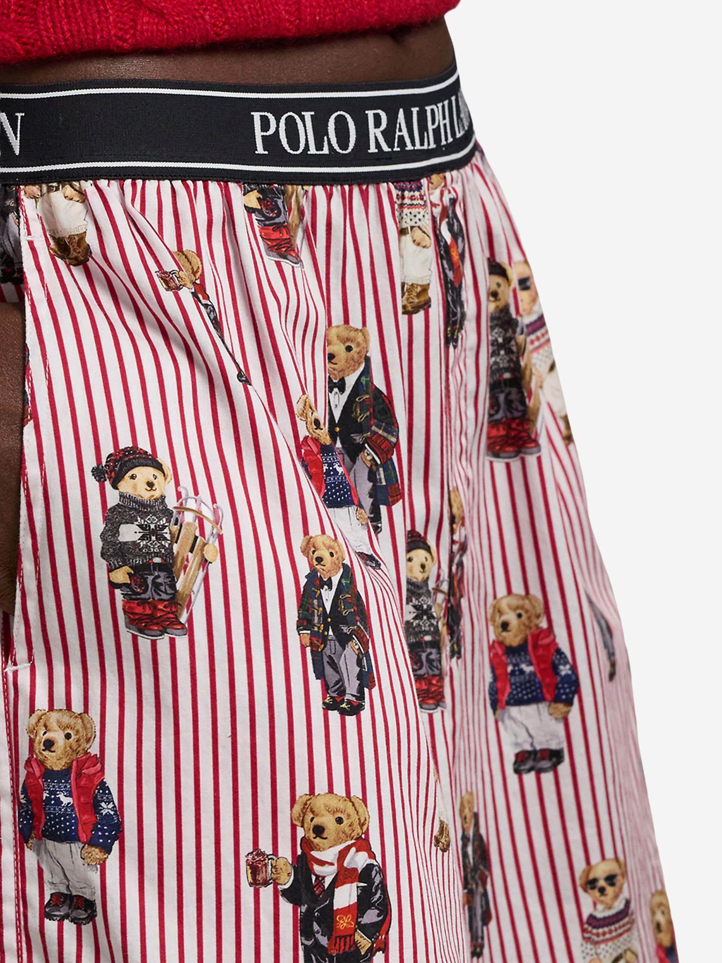 Polo Ralph Lauren - Pantalón de pijama ' Iconic Bear ' en rojo