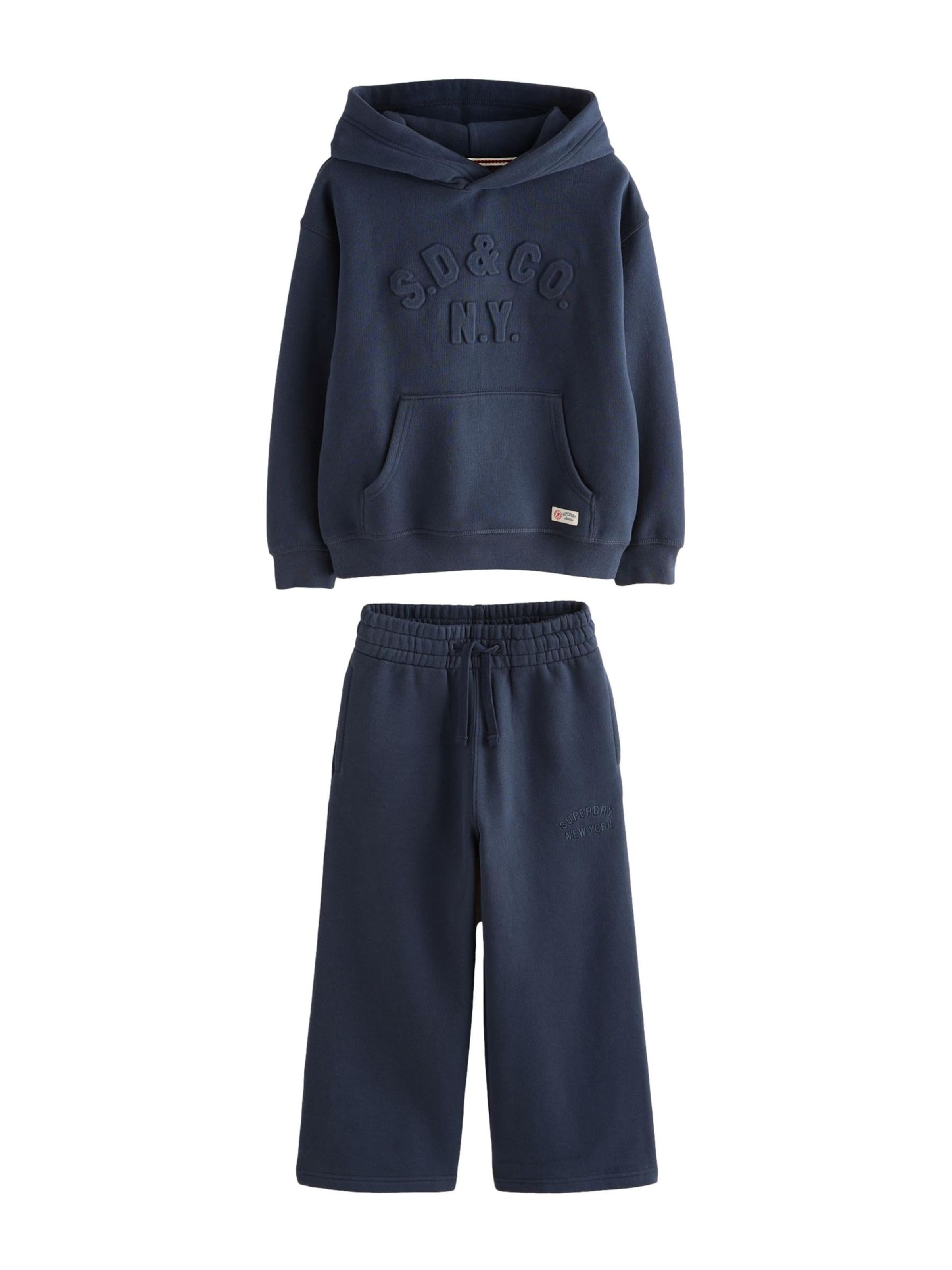 Tuta da jogging di Superdry & Co in blu: frontale