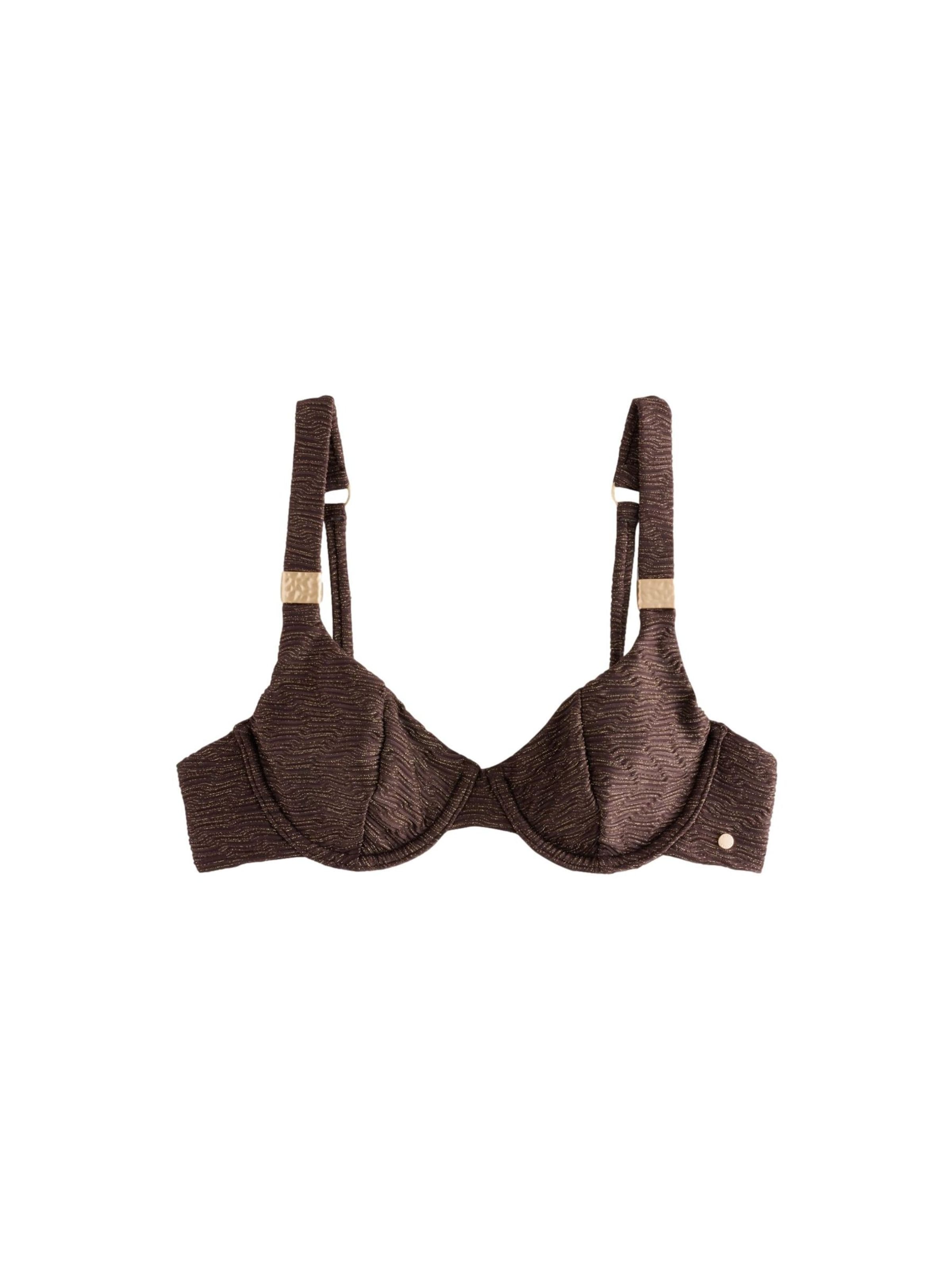 Classique Hauts de bikini Mint Velvet en marron : devant
