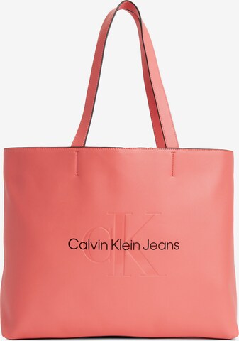 Calvin Klein Jeans Shopper in Red: front