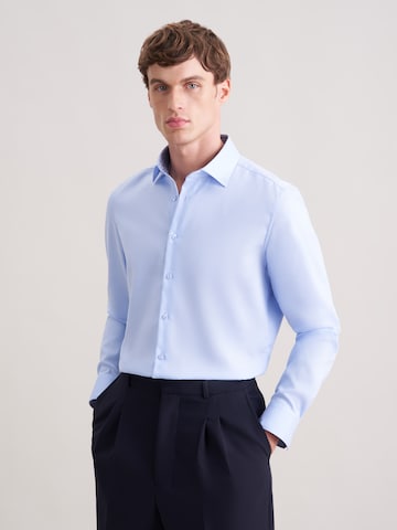 SEIDENSTICKER Regular fit Business shirt 'Schwarze Rose' in Blue