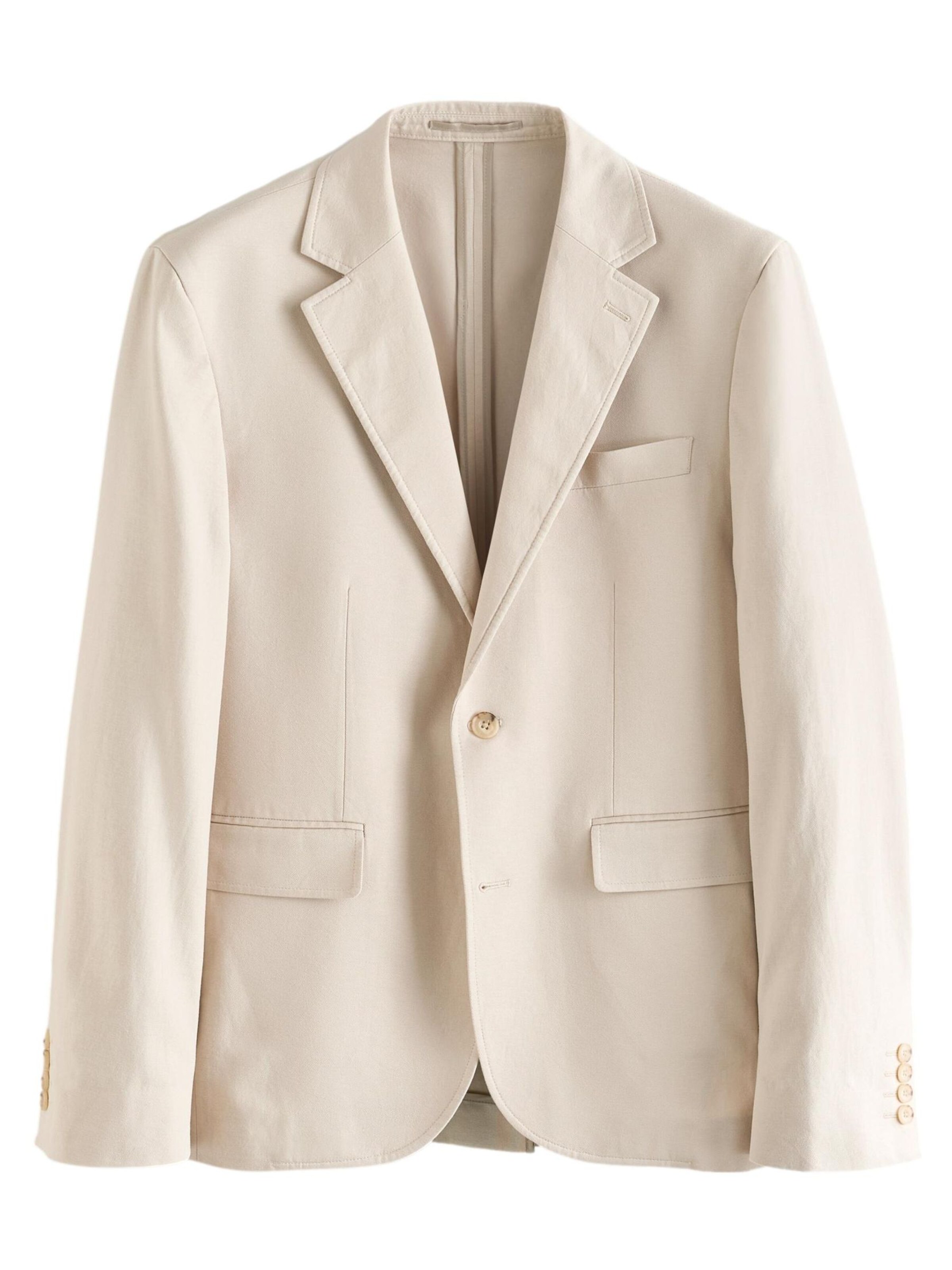 Coupe regular Veste de costume Next en beige