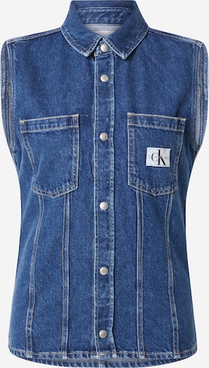 Calvin Klein Jeans Blouse 'LEAN' in de kleur Blauw denim, Productweergave