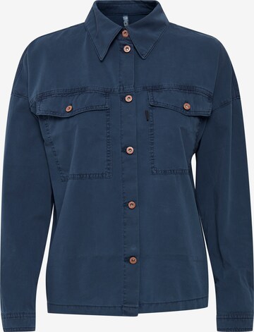 PULZ Jeans Between-Season Jacket 'PZLENE' in Blue: front