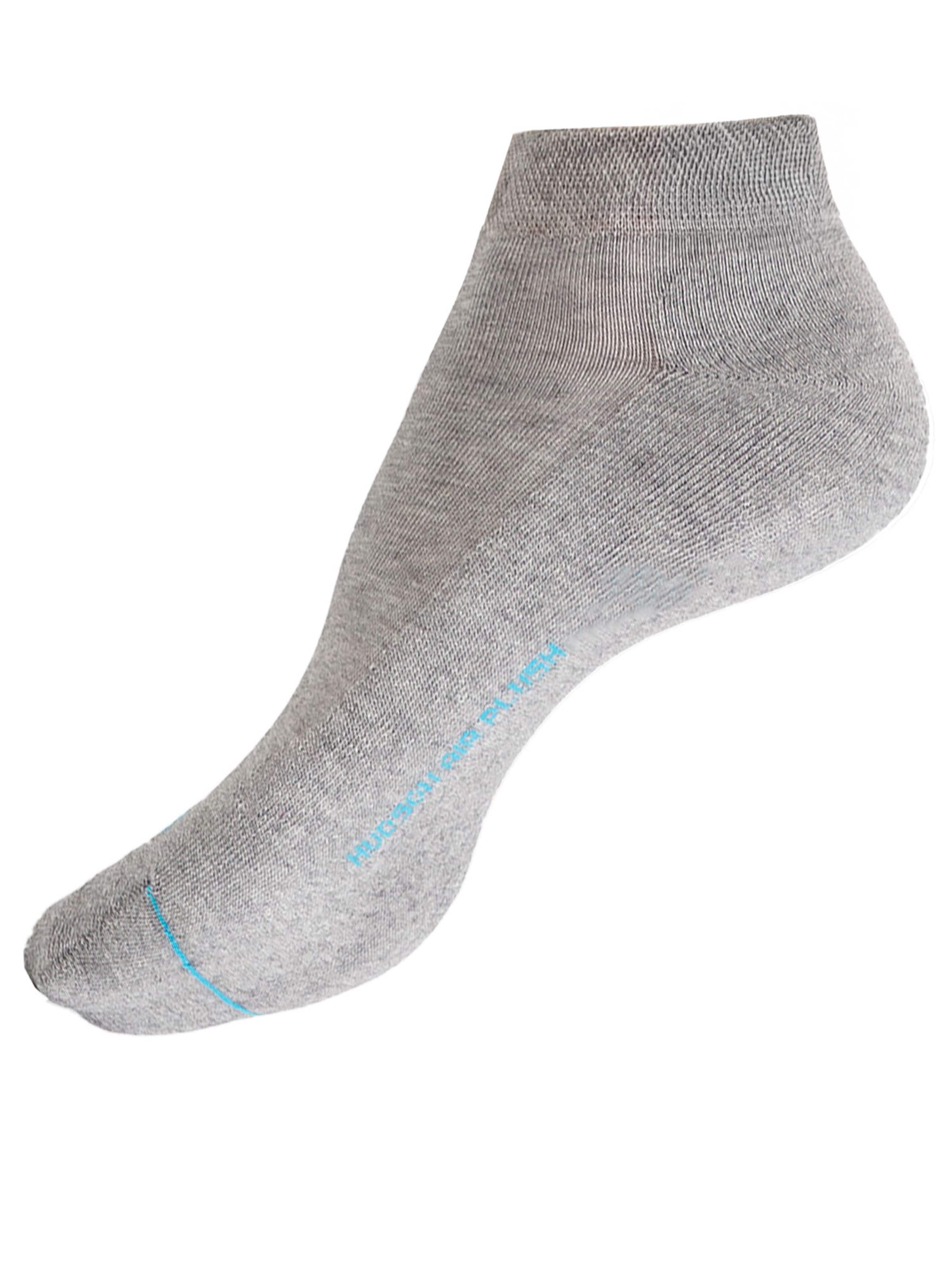 Hudson Socken 'Air Plush' in Grau: Vorderseite