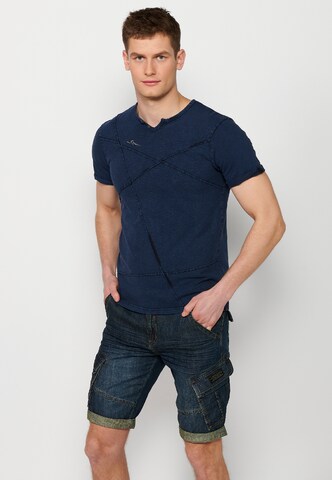 KOROSHI T-Shirt in Blau