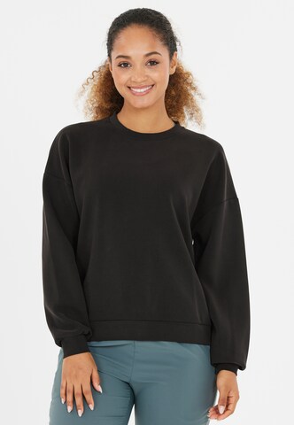 Athlecia Sportief sweatshirt 'Jillnana' in Zwart: voorkant