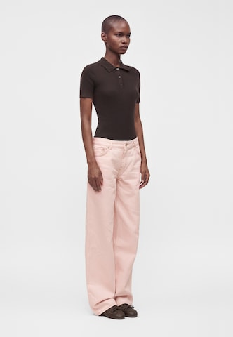 HUGO Wide leg Jeans 'Gamala_B' in Roze