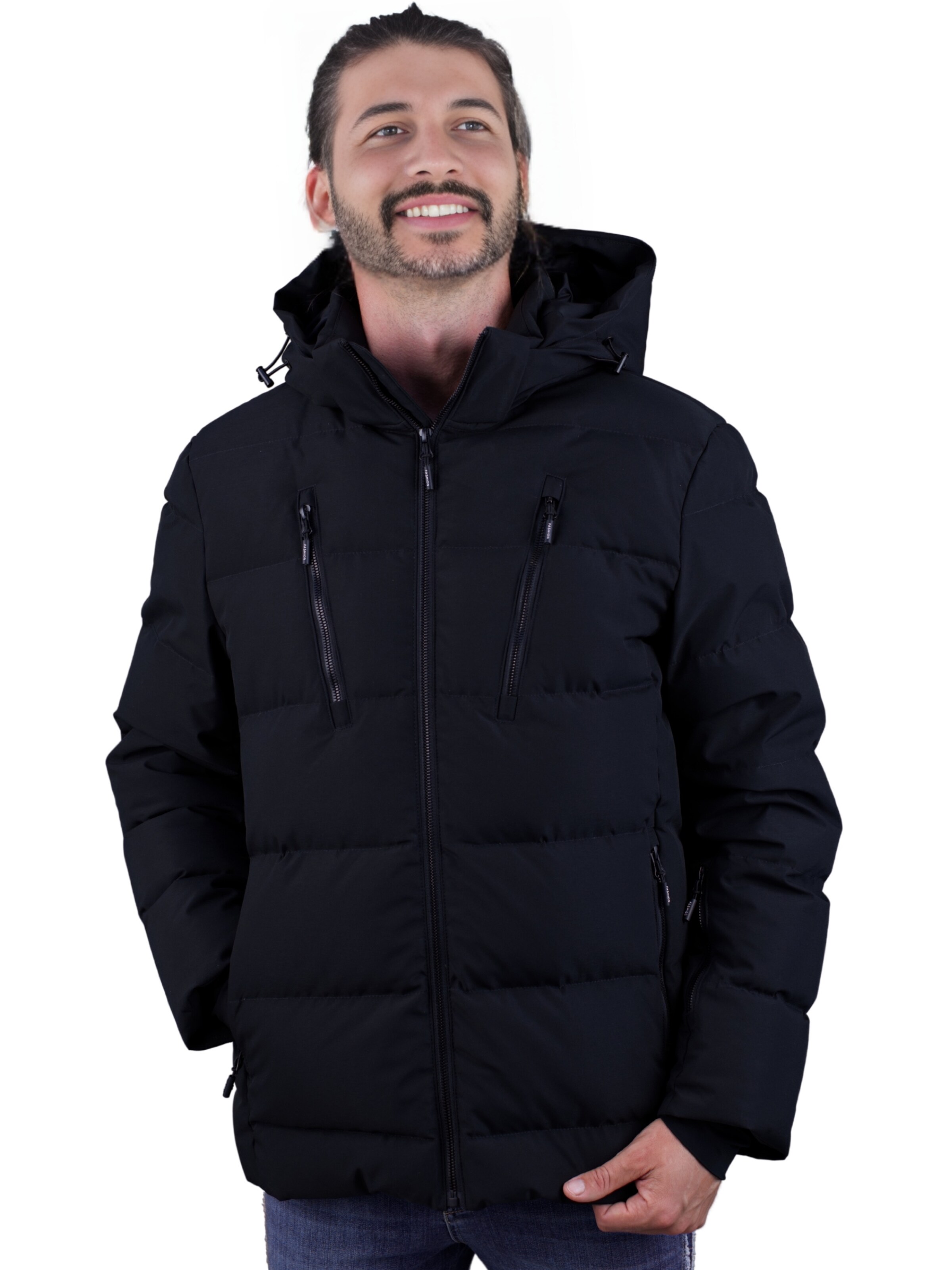Guggen Mountain Winterjas 'Warme Daunenjacke WH10 Sport Winterjacke' in Zwart