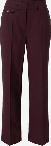 KAREN BY SIMONSEN Loose fit Pleated Pants 'Fydney' in Purple: front