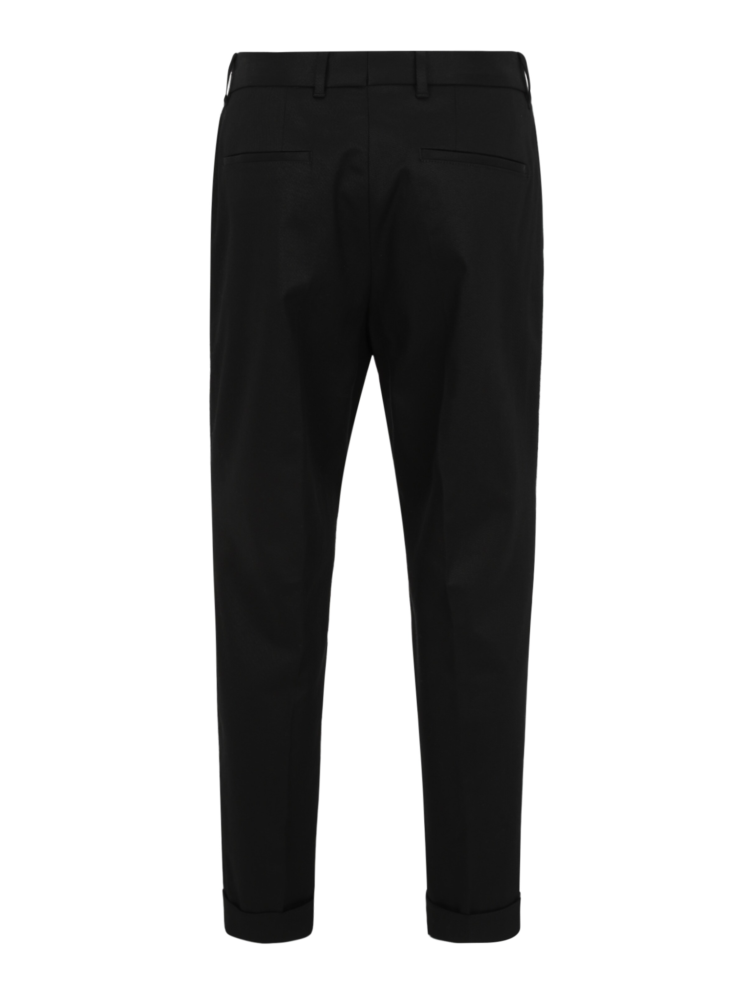 Effilé Pantalon à pince 'C-Pepe' BOSS en noir : derrière