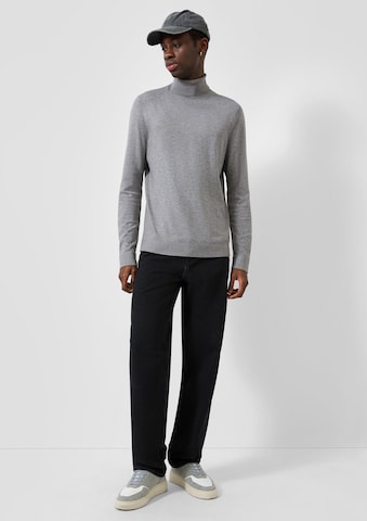 QS Strickpullover in Grau: Vorderseite