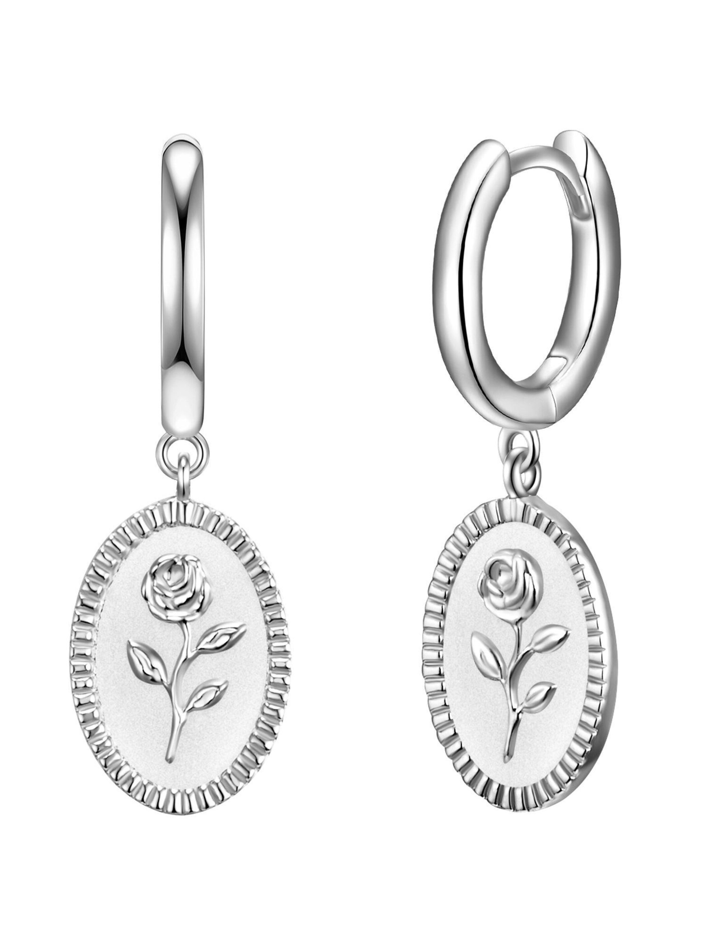Boucles d'oreilles Glanzstücke München en argent : devant