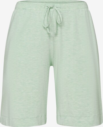 Hanro Pyjamabroek ' Natural Elegance ' in Groen: voorkant