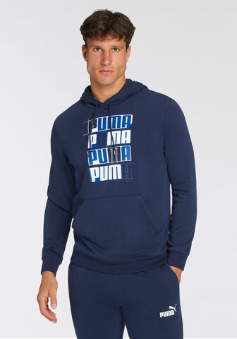 PUMA Sweatshirt in Blue: front