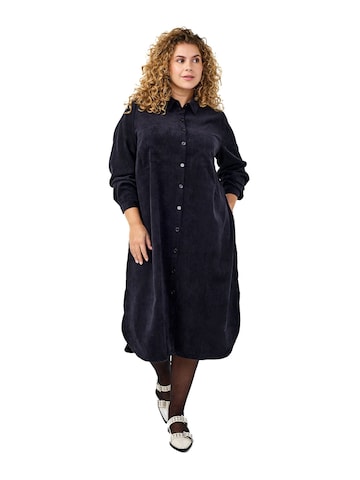 Zizzi Kleid 'Velena' in Schwarz: Vorderseite