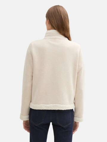 Veste de survêtement TOM TAILOR en beige