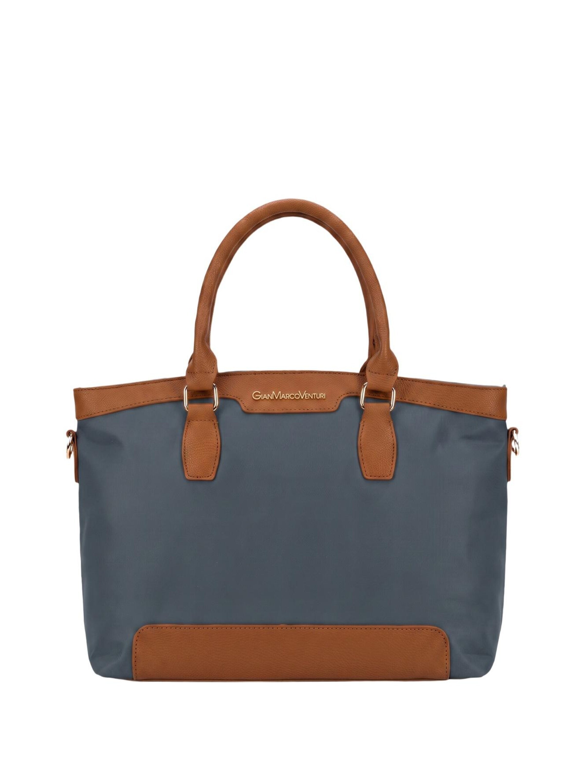 Borsa a spalla di GianMarco Venturi in grigio: frontale