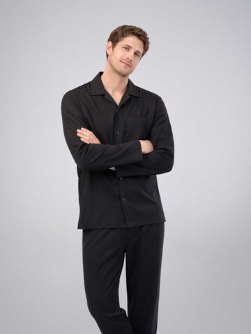 PANTONECLO Pyjama lang 'Pantoneclo Men’s Nightwear Set' in Zwart