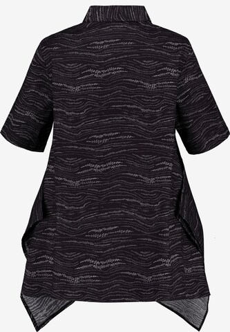 Ulla Popken Bluse (GOTS) in Schwarz