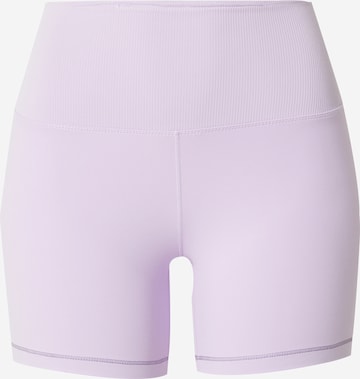 NIKE Skinny Spodnie sportowe 'One' w kolorze fioletowy: przód