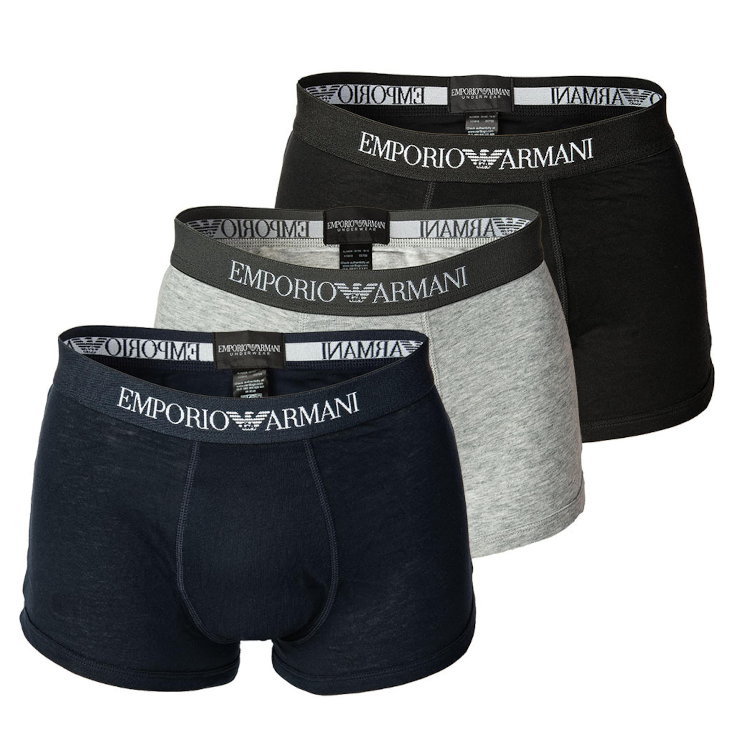 tengerészkék / szürke melír / fekete / piszkosfehér Emporio Armani Boxeralsók, Termék nézet