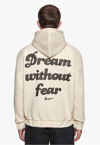 Dropsize Sweatjakke 'Dream Without Fear' i beige