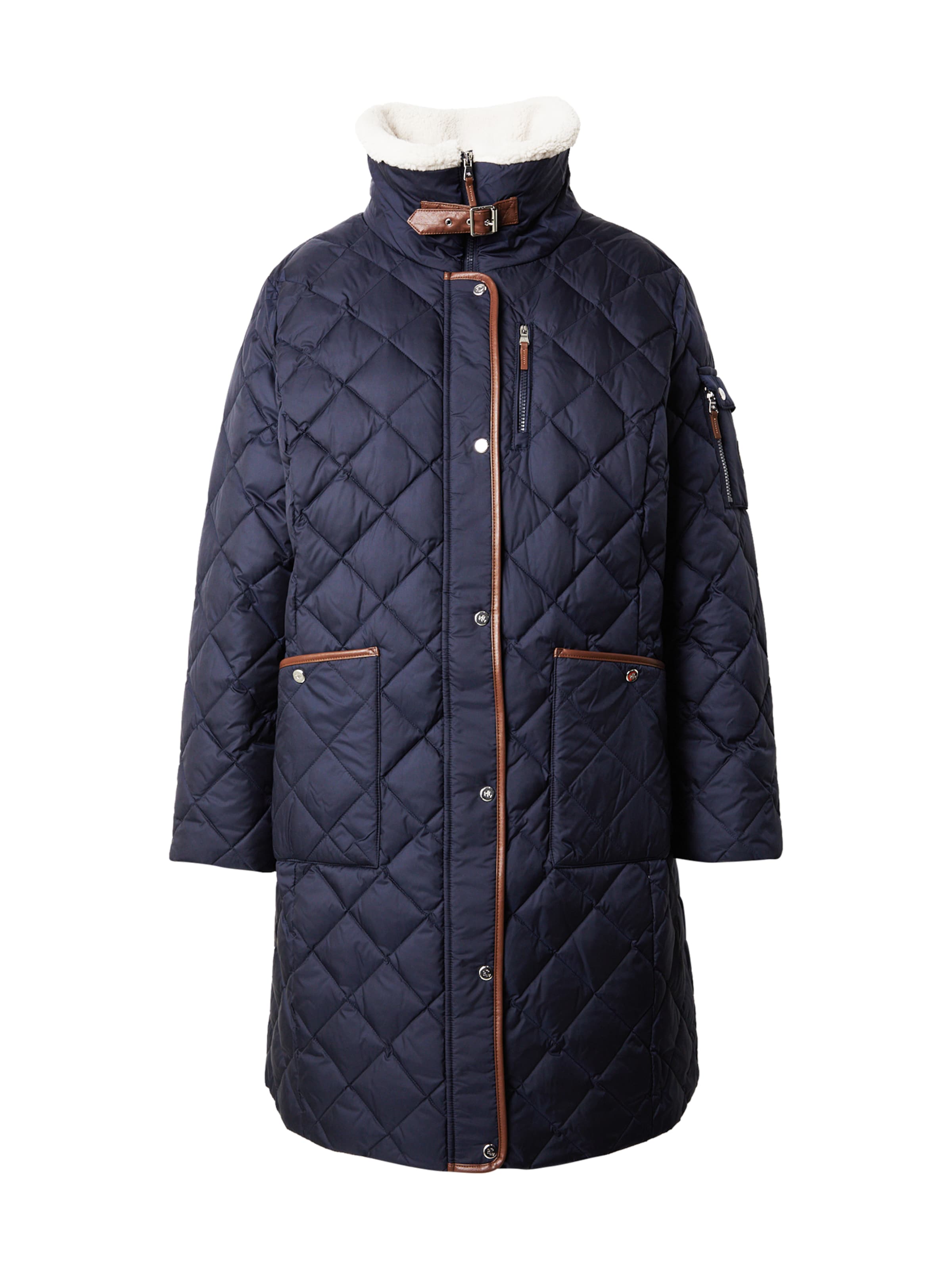 Lauren Ralph Lauren Plus Wintermantel in Blauw: voorkant