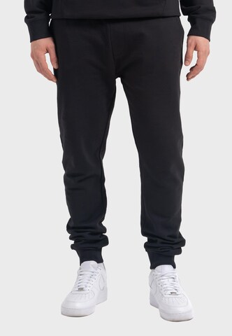 Loosefit Pantalon de sport 'Plain Basic' Oldskull en noir : devant