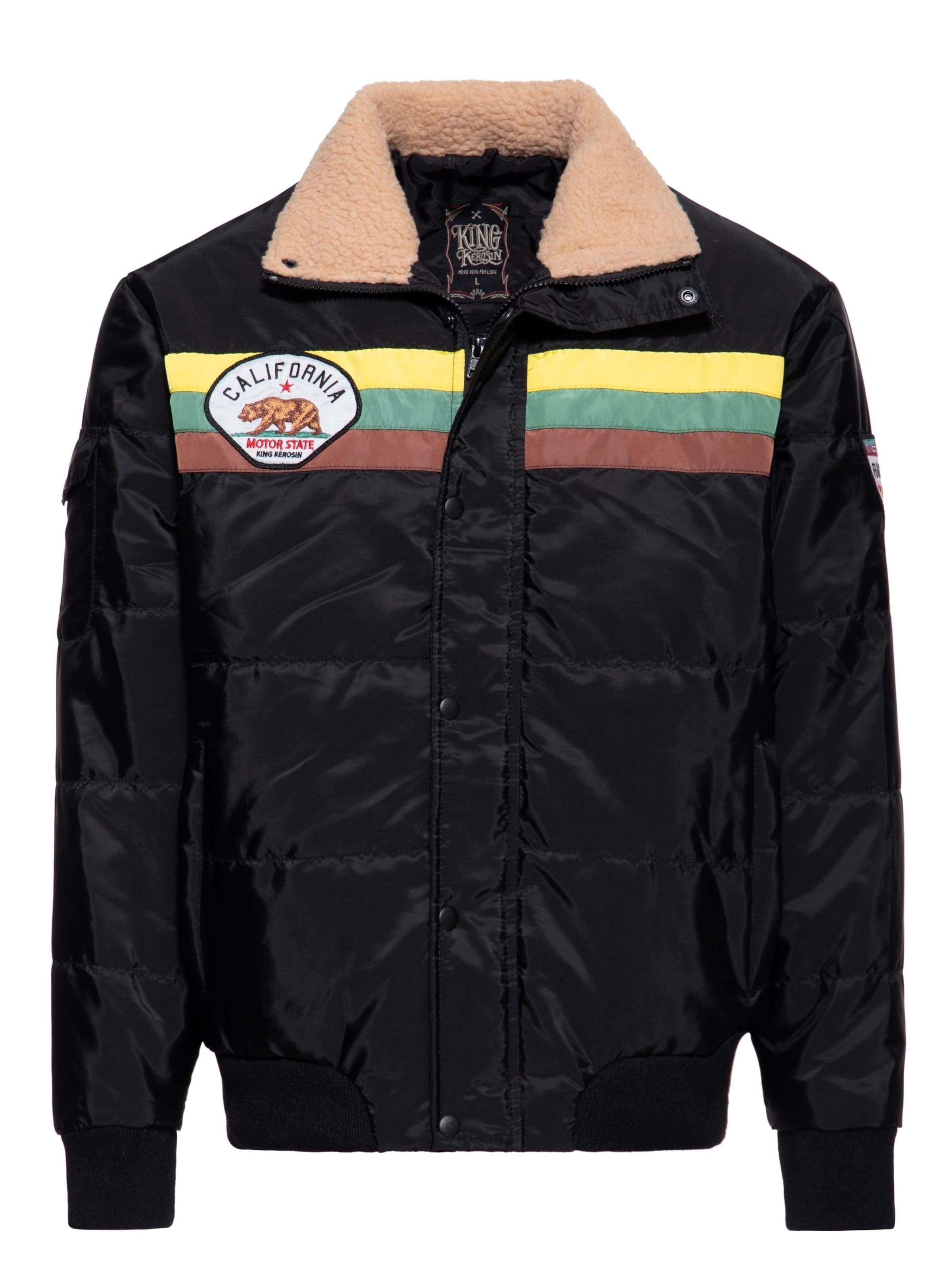 King Kerosin Winter Jacket 'California' in Black, Item view