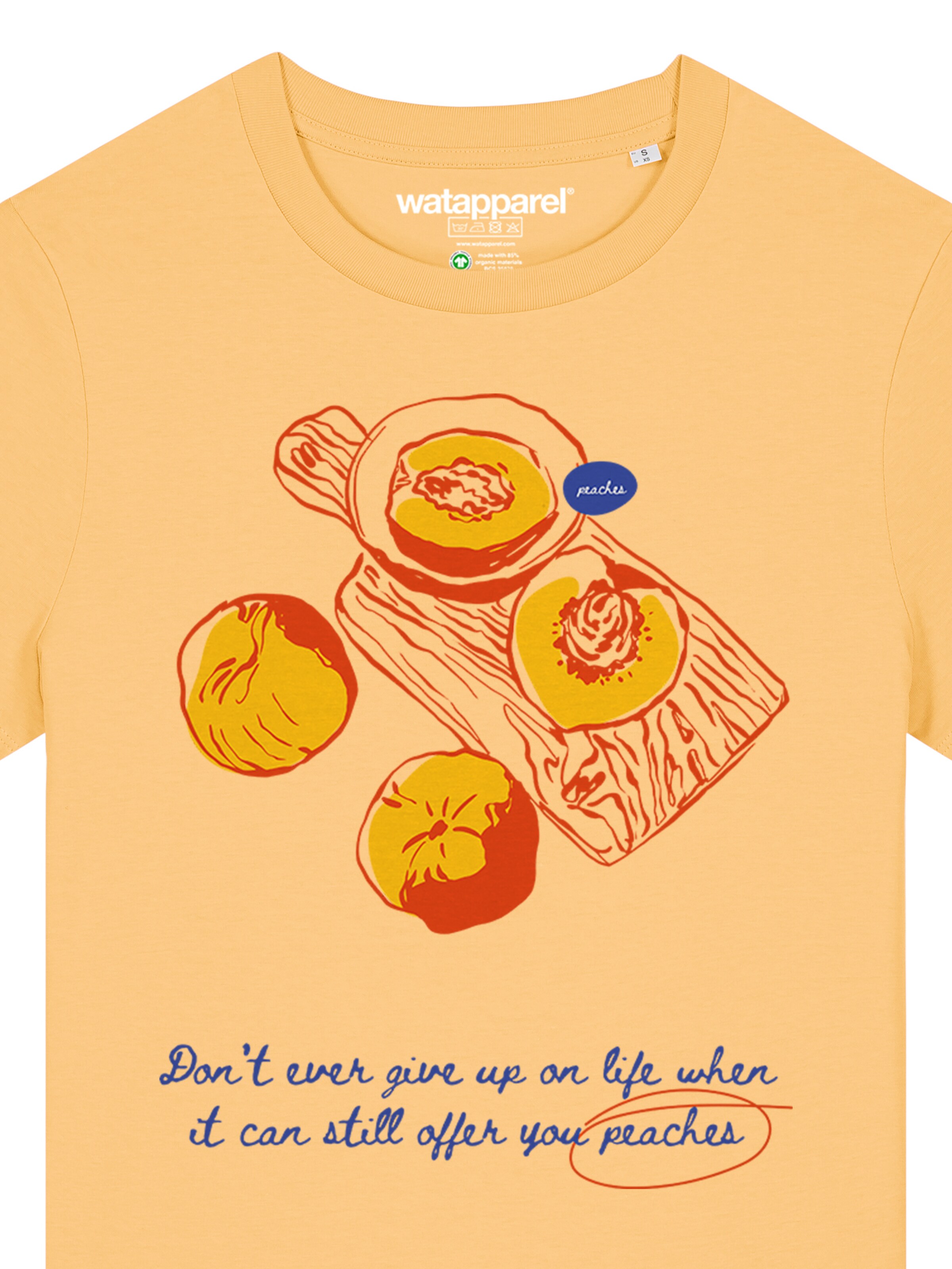 Maglietta 'Peaches' di Watapparel in giallo