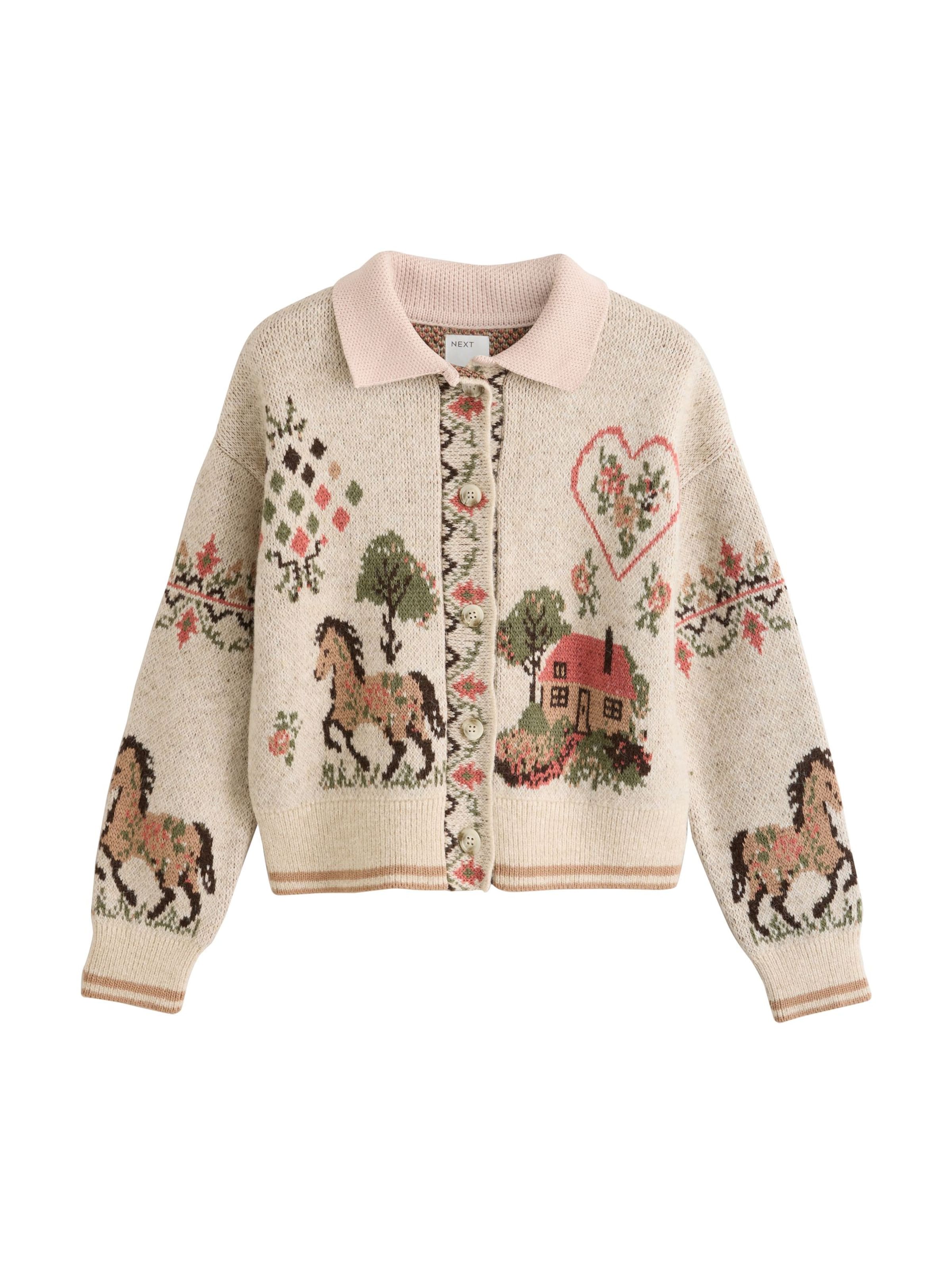 Next Strickjacke in Pink: Vorderseite